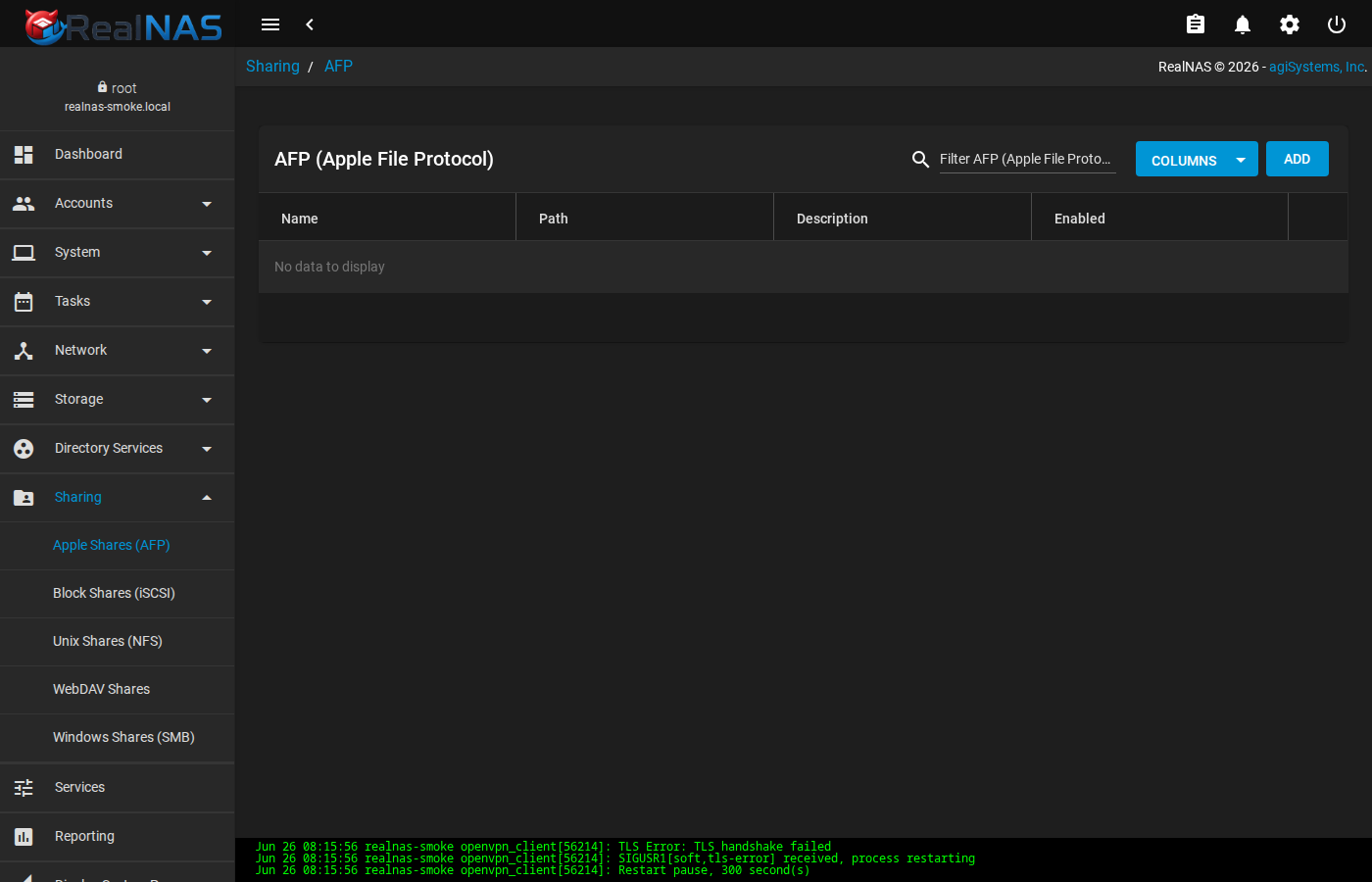 AFP Shares list page